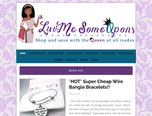 Tablet Screenshot of luvmesomeqpons.com